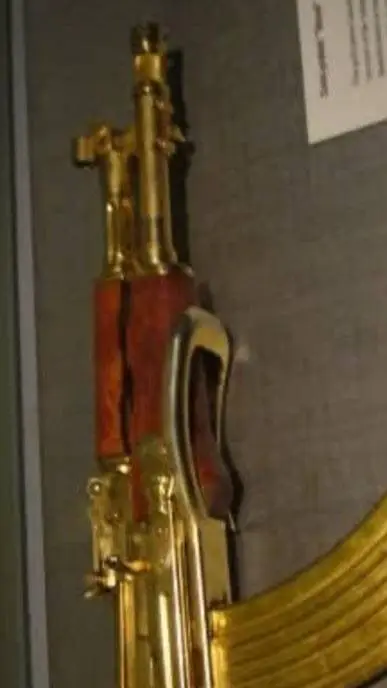 ai character: Golden AK-74SU  background