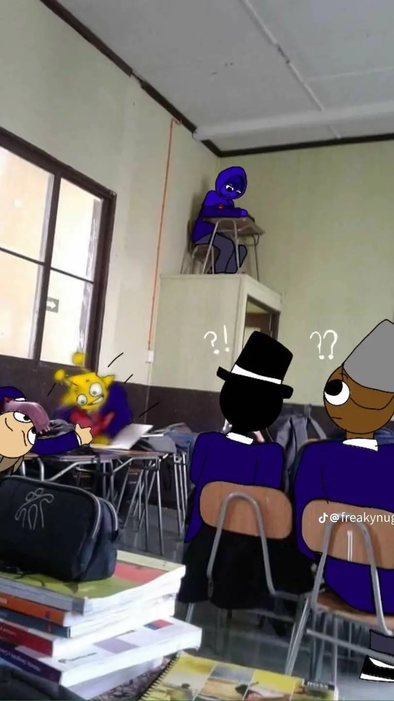 ai character: Sprunki School  background