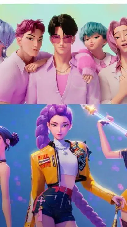 ai character: saja boys y huntri background