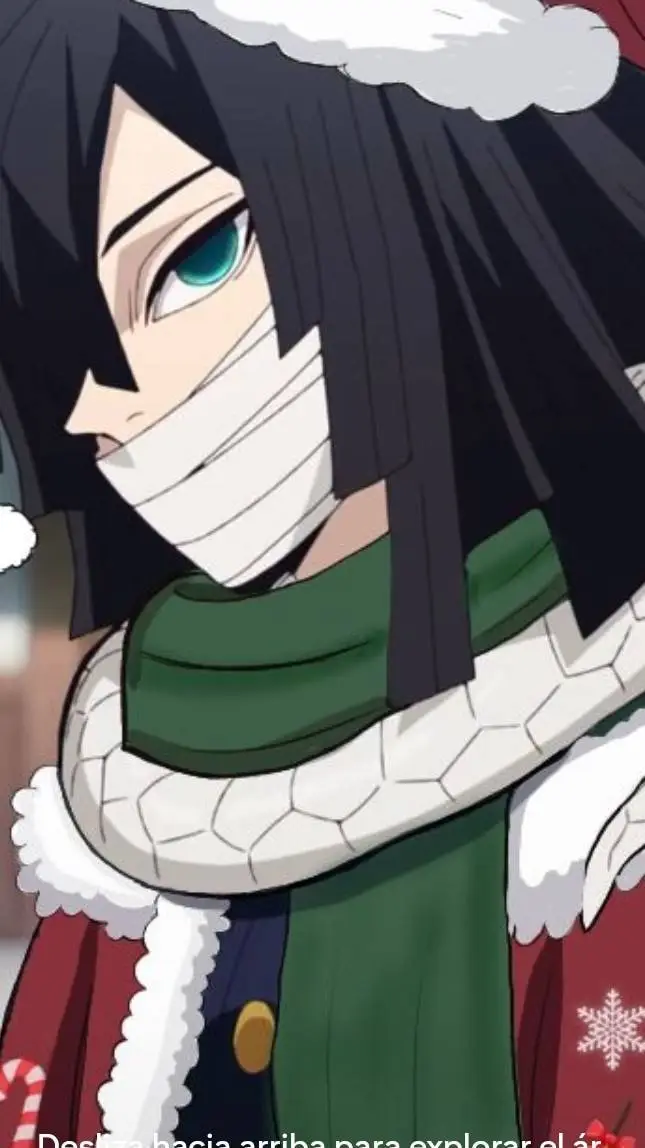 ai character: iguro en Navidad background