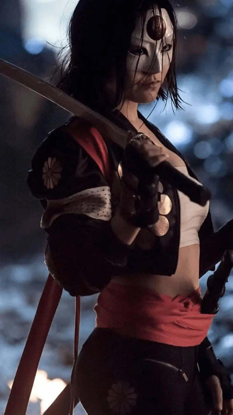 ai character: katana background