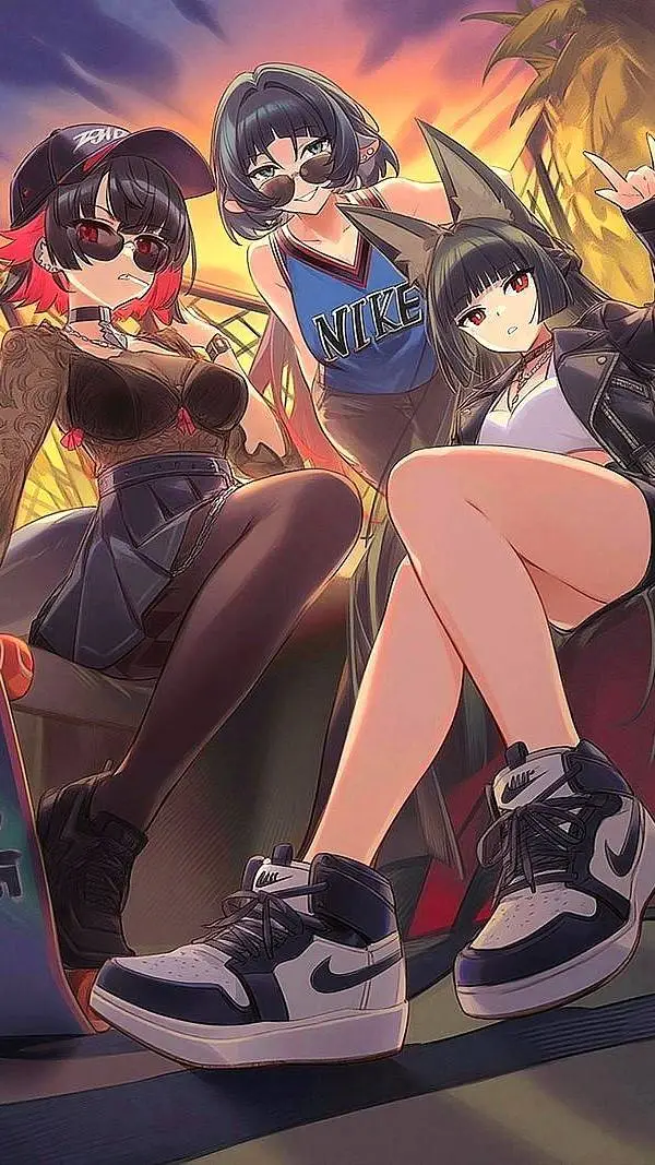 ai character: M, E, J background