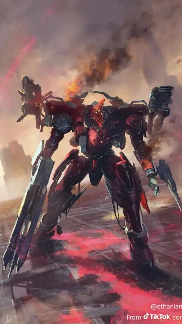 ai character: Amoured core6  background