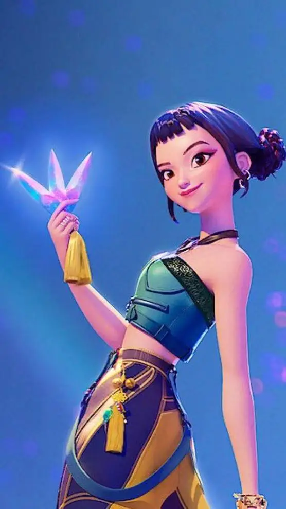 ai character: saja vs huntrix background