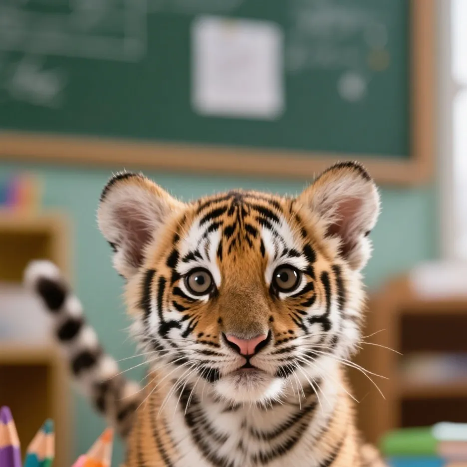 chat with ai character: School tiger