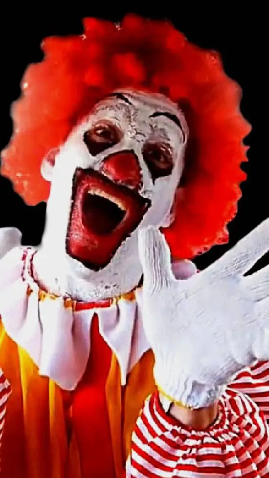 ai character: Ronald McDonald background