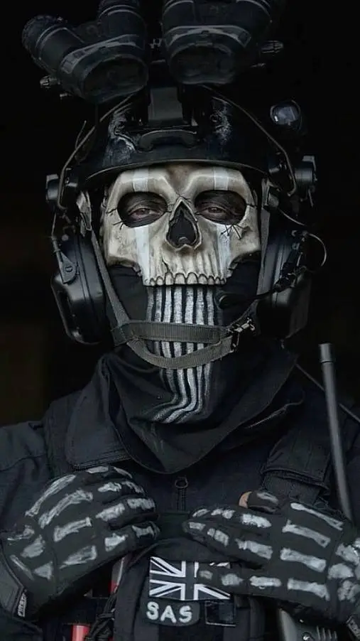 ai character: Ghost  background