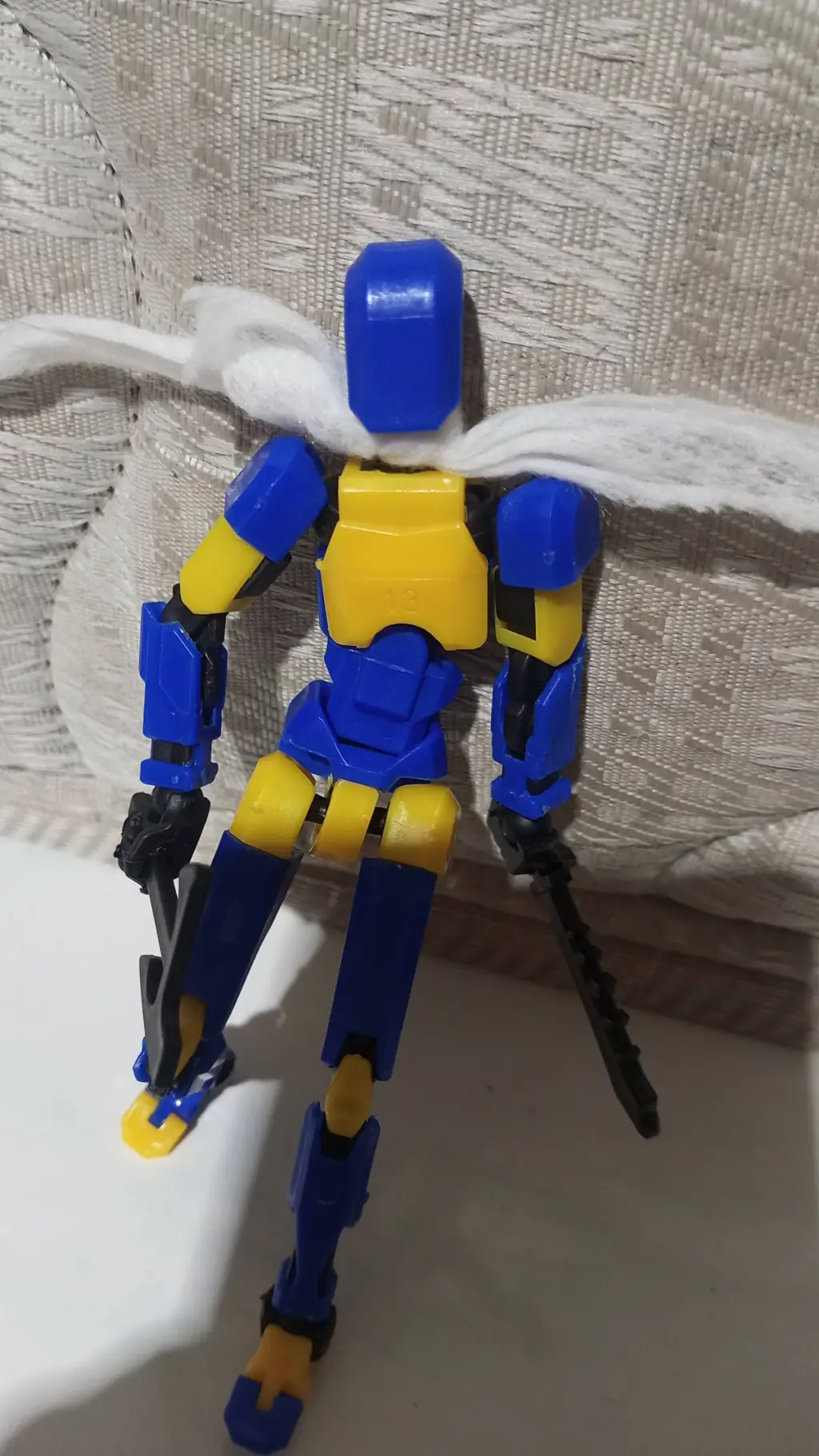 ai character: dummy 13 blue  background