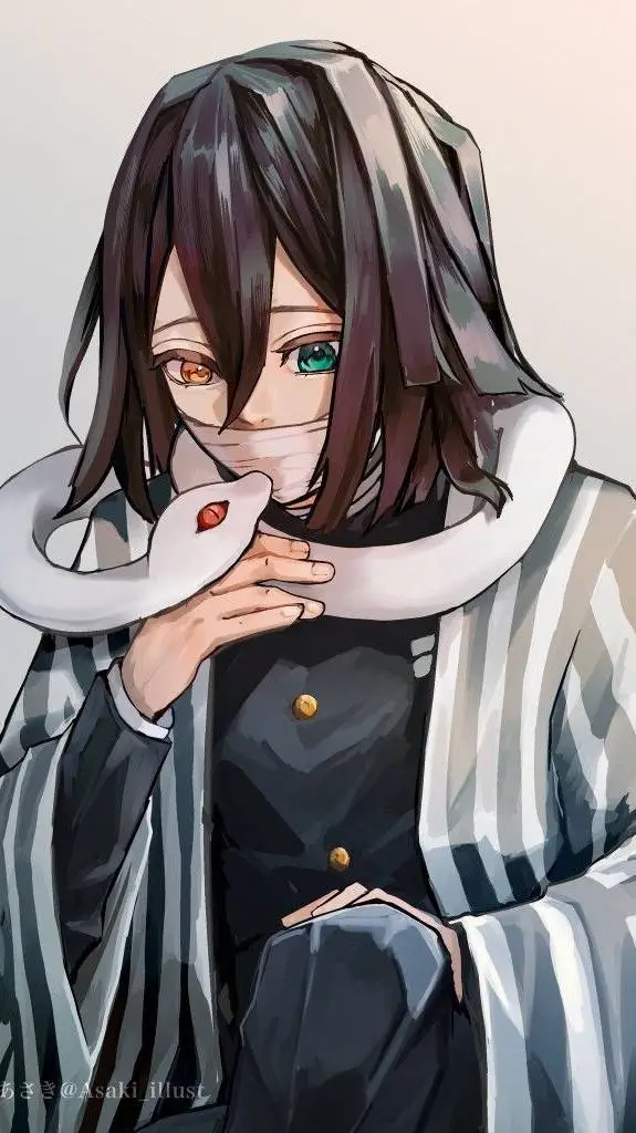 ai character: Iguro Obanai  background