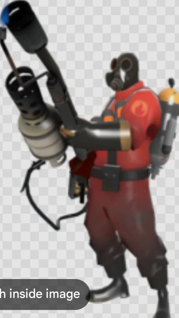 ai character: Pyro TF2￼ background