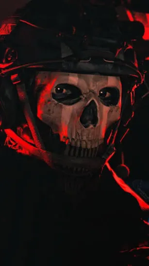ai character: Ghost from cod background