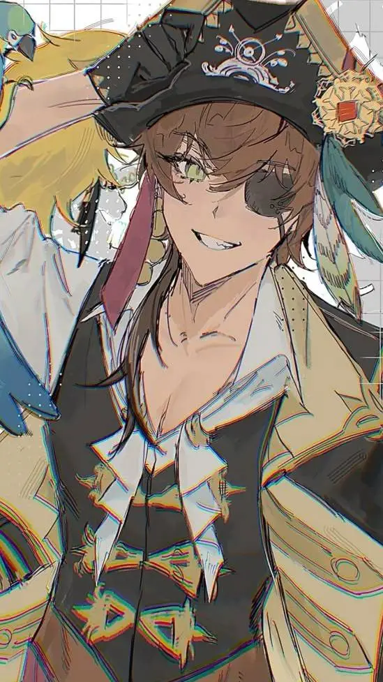 ai character: Gale  Bday special background