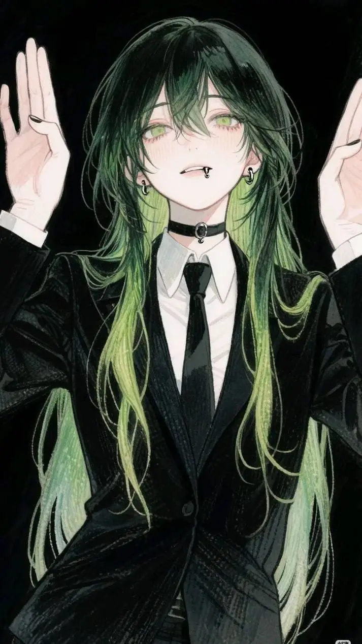 ai character: Violet background