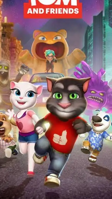 ai character: talking tom background