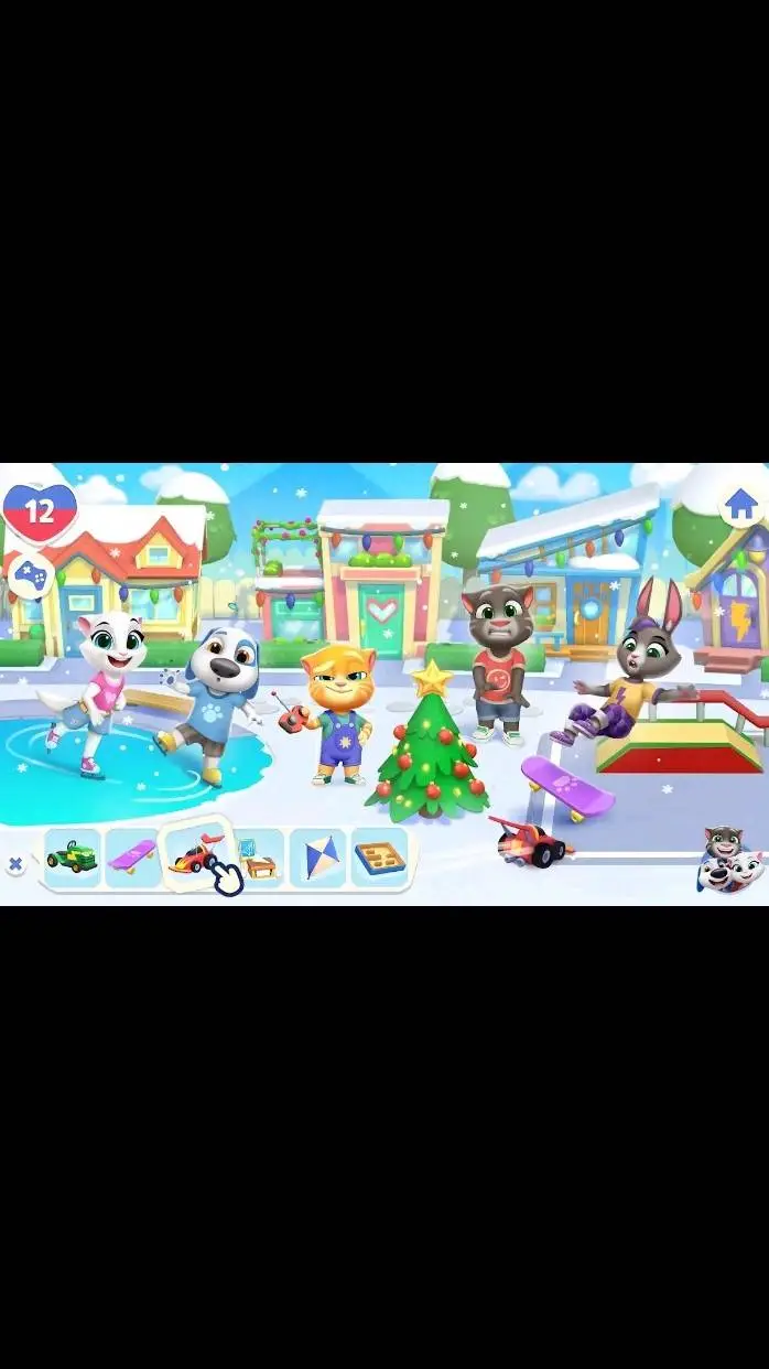 ai character: Christmas day background