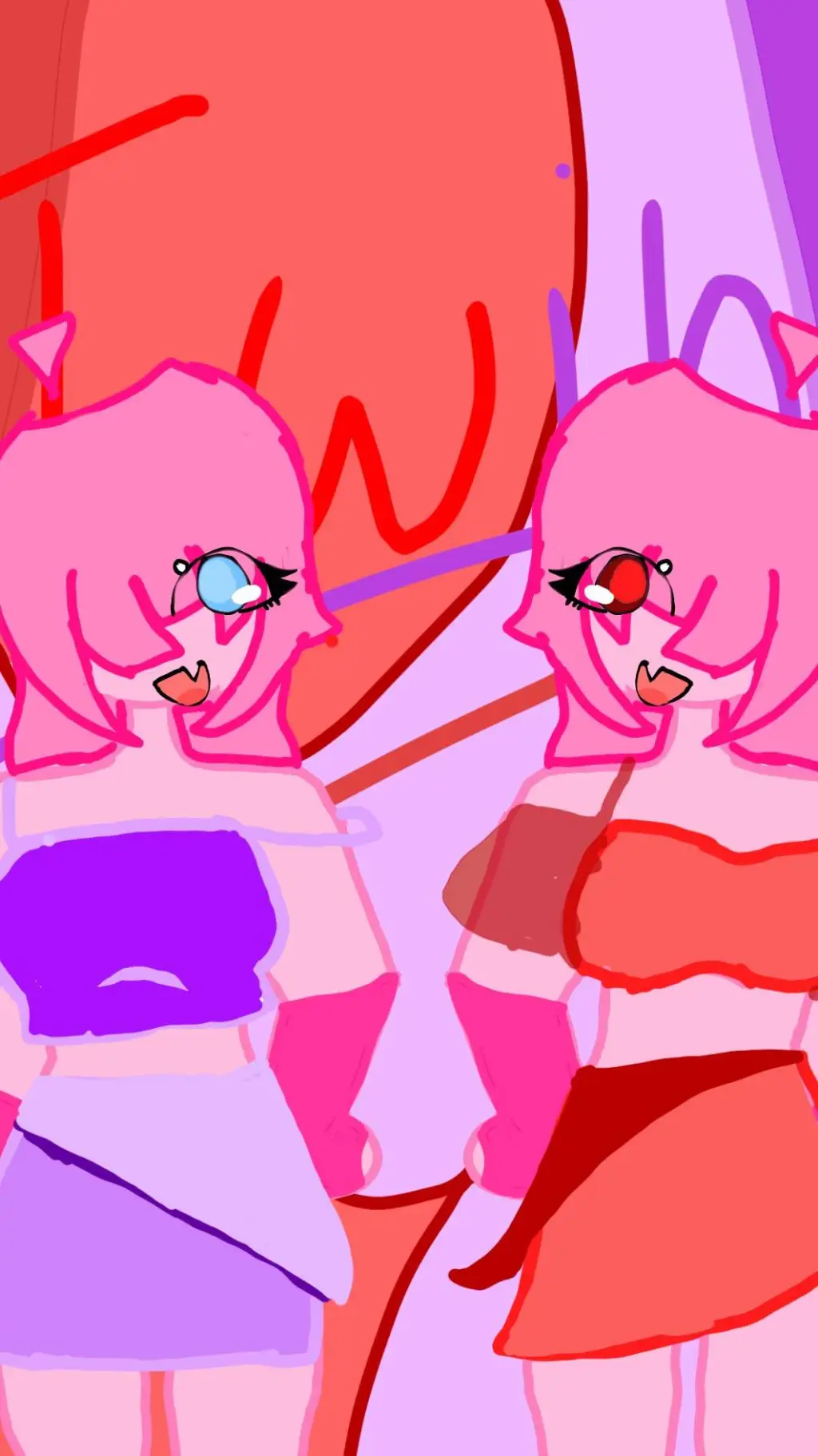 ai character: Luki and luna background