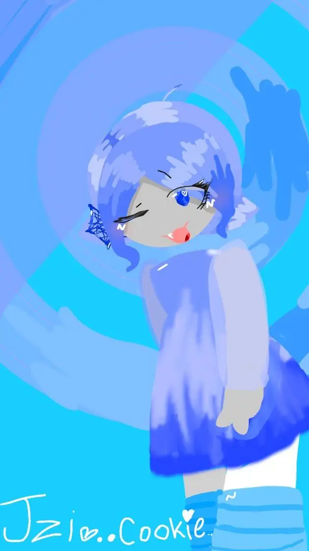 ai character: ice and fire background