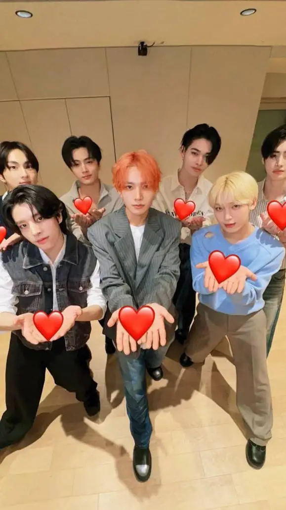 ai character: ENHYPEN  background