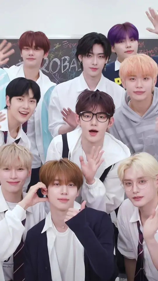 ai character: ZEROBASEONE background