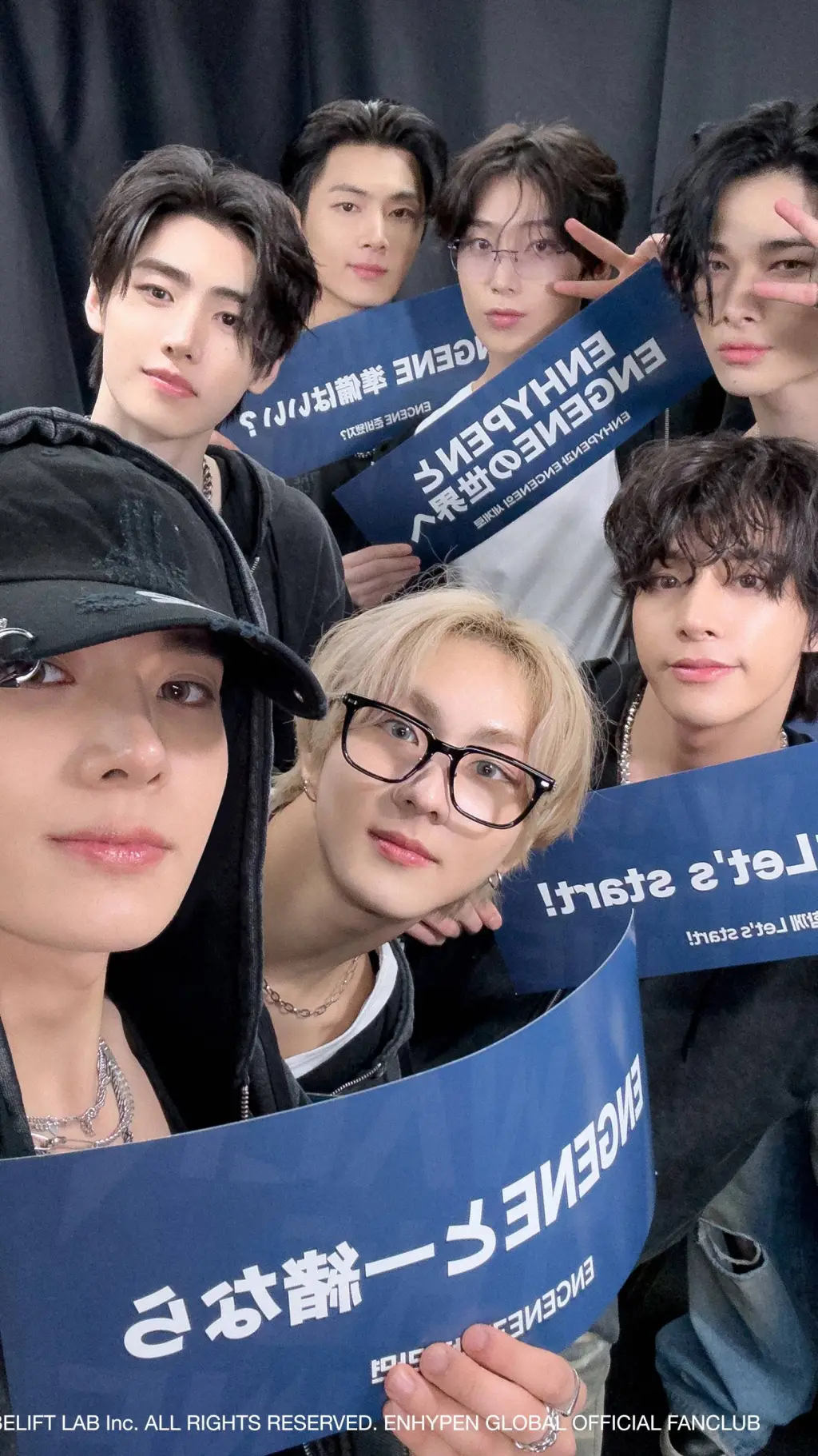 ai character: ENHYPEN  background