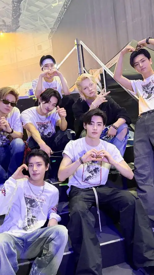 ai character: ENHYPEN  background