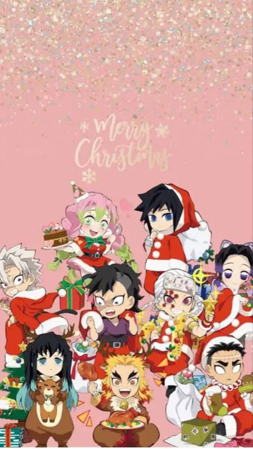 ai character: kny snow background