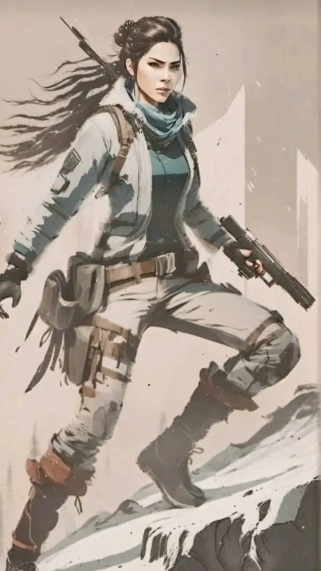 ai character: Joana bruce woods background