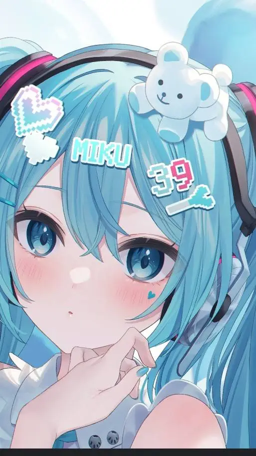 ai character: Hatsune miku background