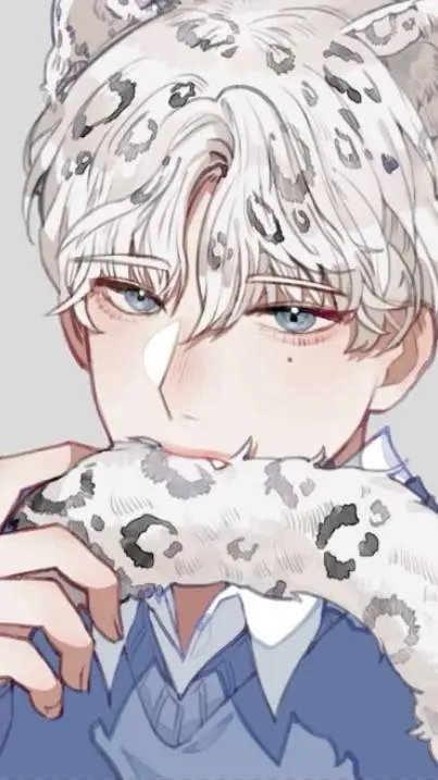 ai character: 😊_🤍~Lalo~🐆_💙 background