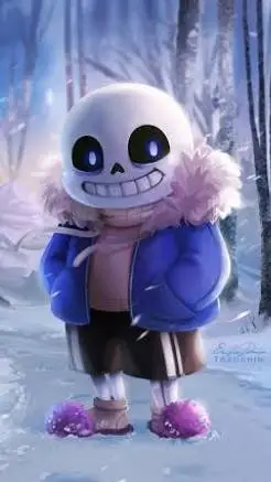 ai character: <💙/Sans/🦴> background