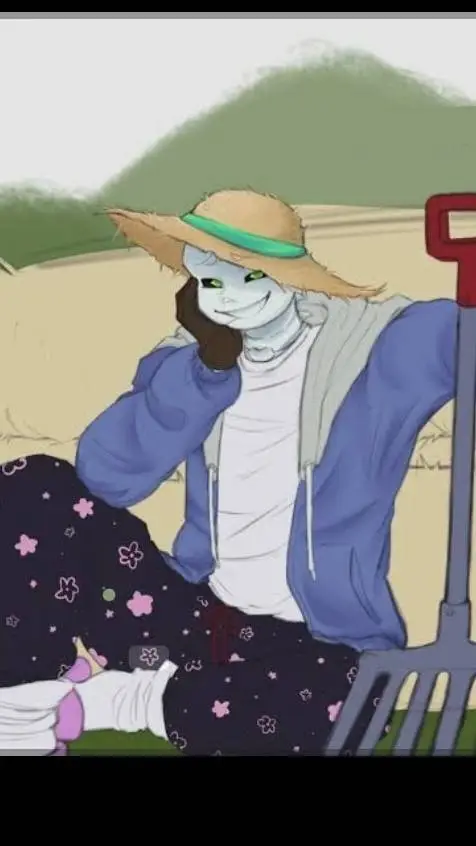 ai character: 💚~ farmer sans ~💚 background