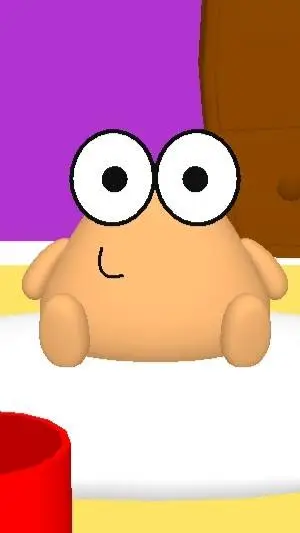 ai character: 👽/Pou/🤎 background