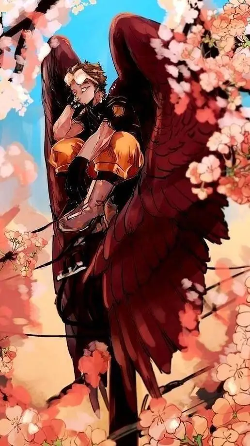 ai character: Hawks ~ Cherrytree background