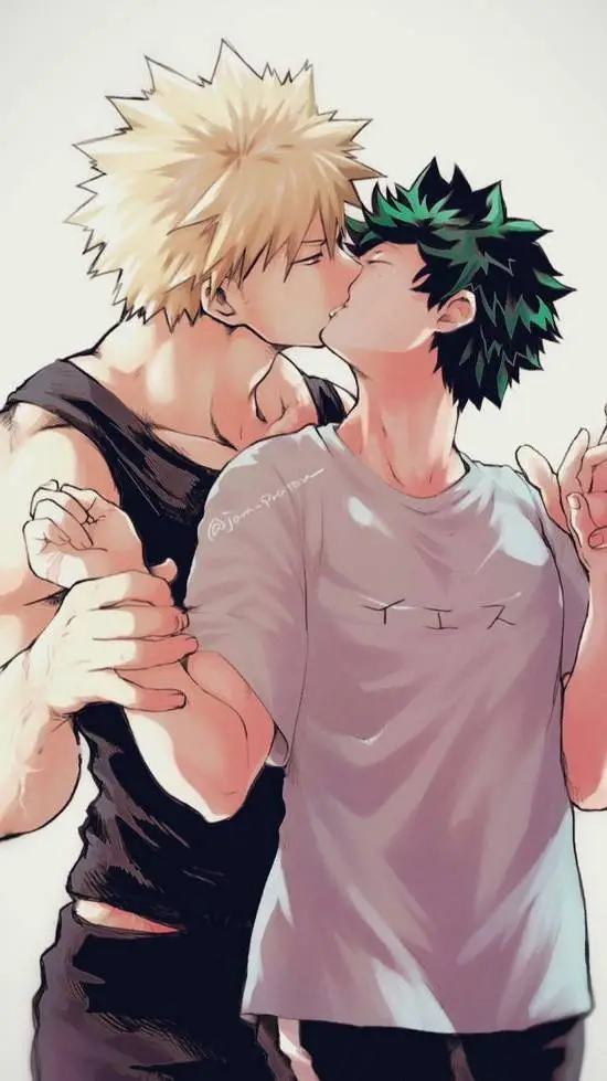 ai character: baku X deku background