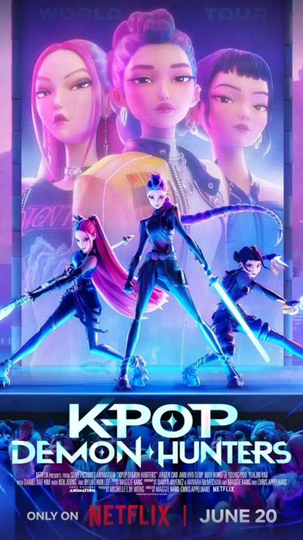 ai character: kpop demon hunters background
