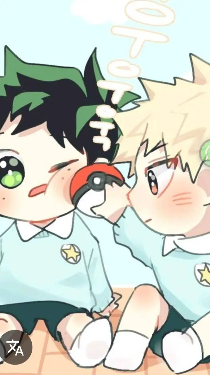 ai character: deku y bakugo bebe background