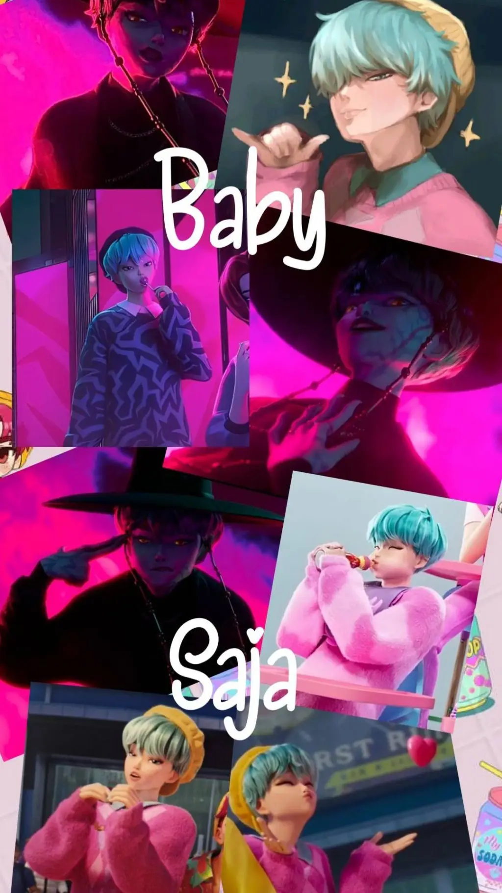 ai character: Baby Saja background