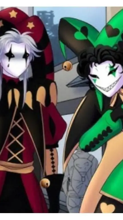 ai character: Pierrot y Arlequin background