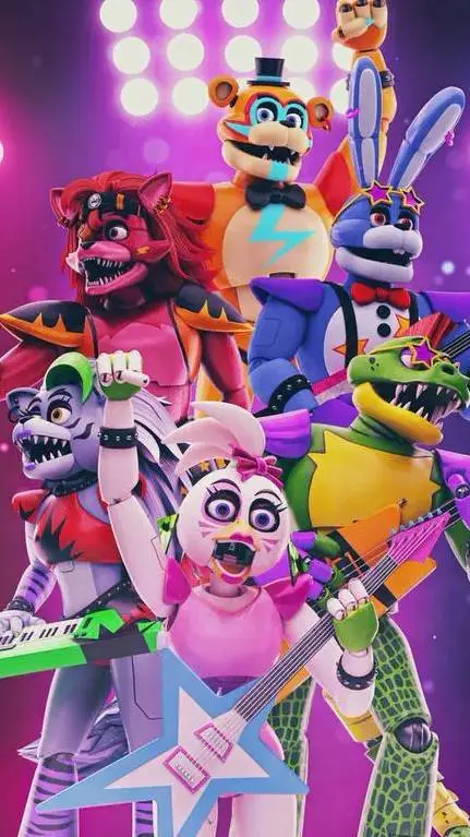 ai character: - FNAF GLAMROCK - background