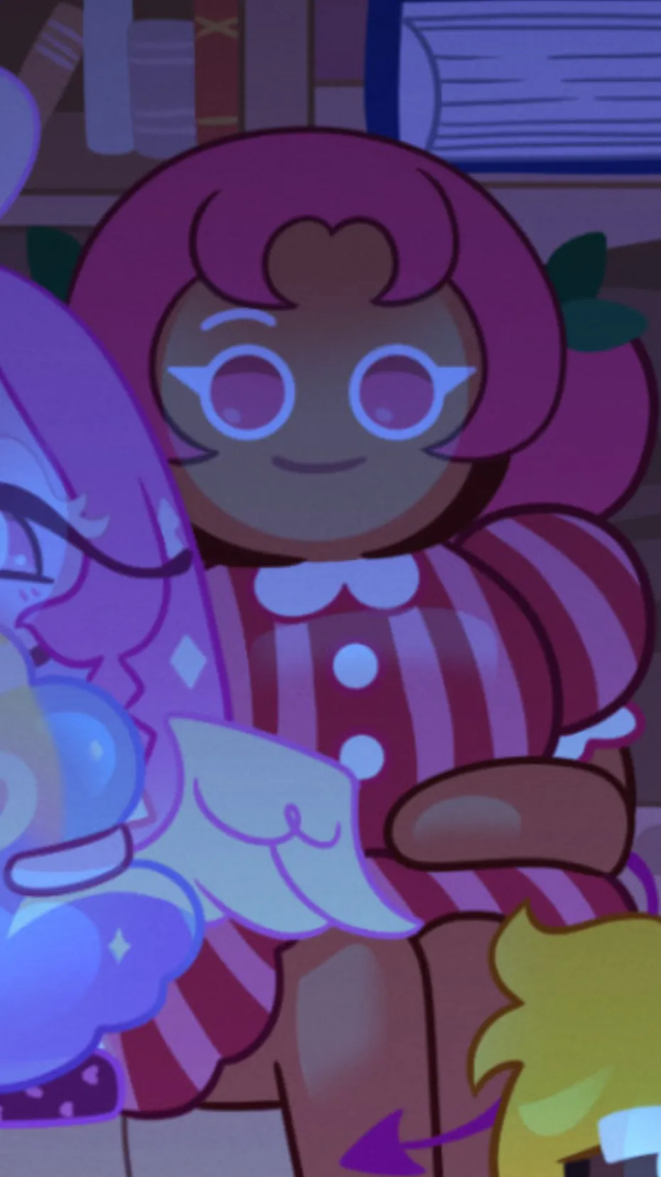 ai character: Crk sleepover background