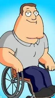ai character: Joe De Family Guy  background