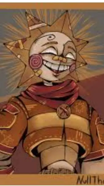 ai character: designer sun background