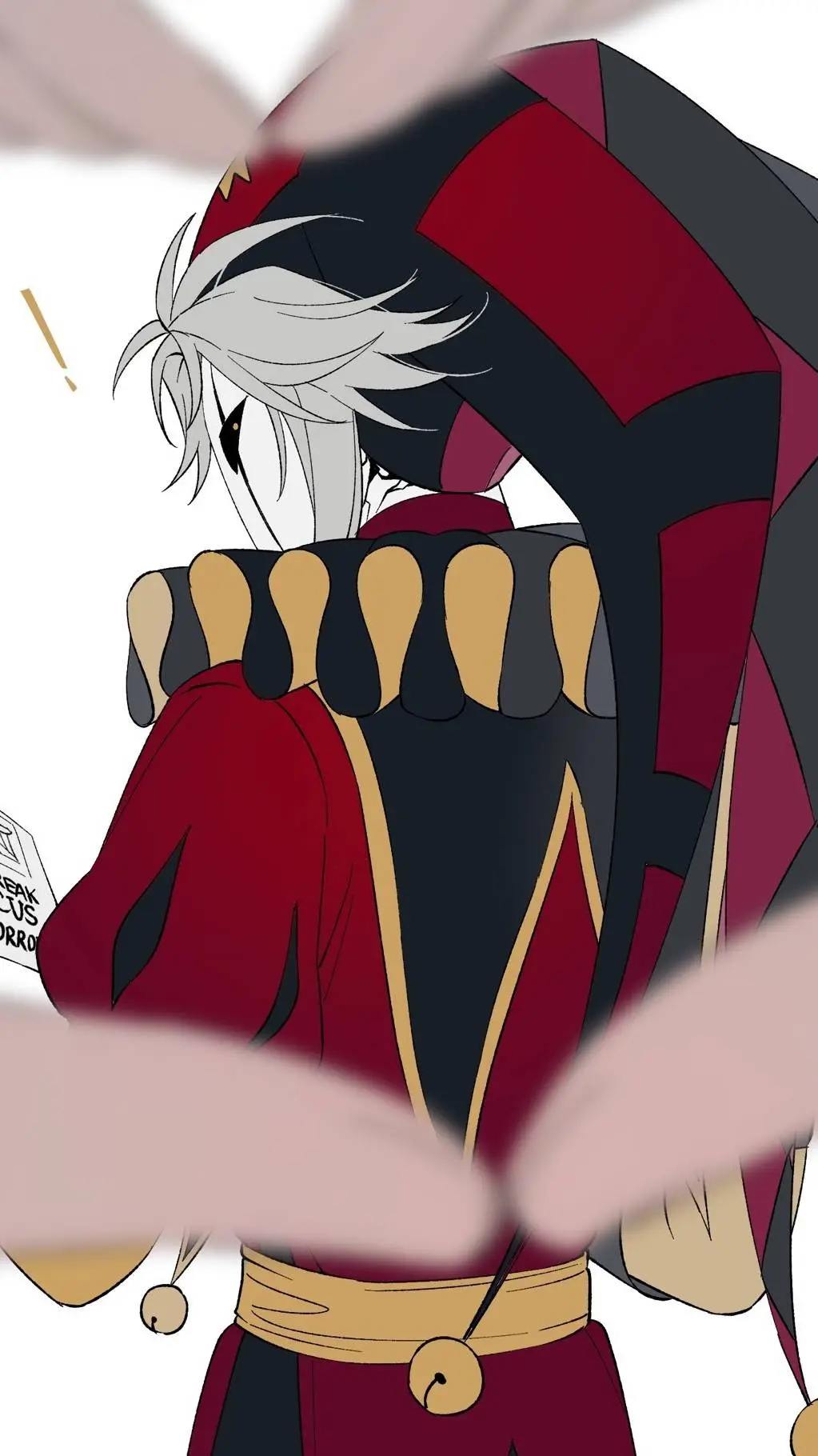 ai character: Pierrot  background