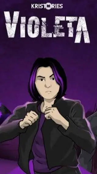 ai character: violeta background