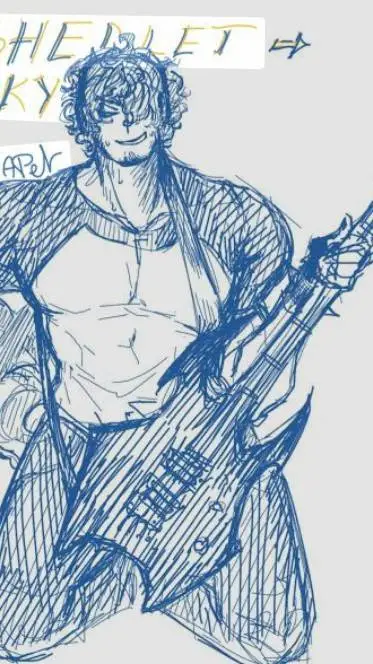 ai character: ShedletskyRockstar background