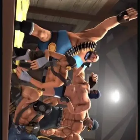 chat with ai character: buff BLU'S team 😍