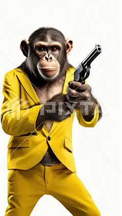 ai character: Monkey shooter background
