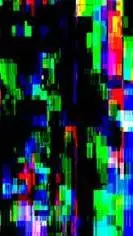 ai character: Glitch background