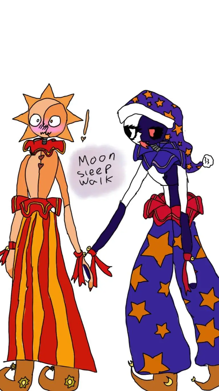 ai character: moon sleep walk  background