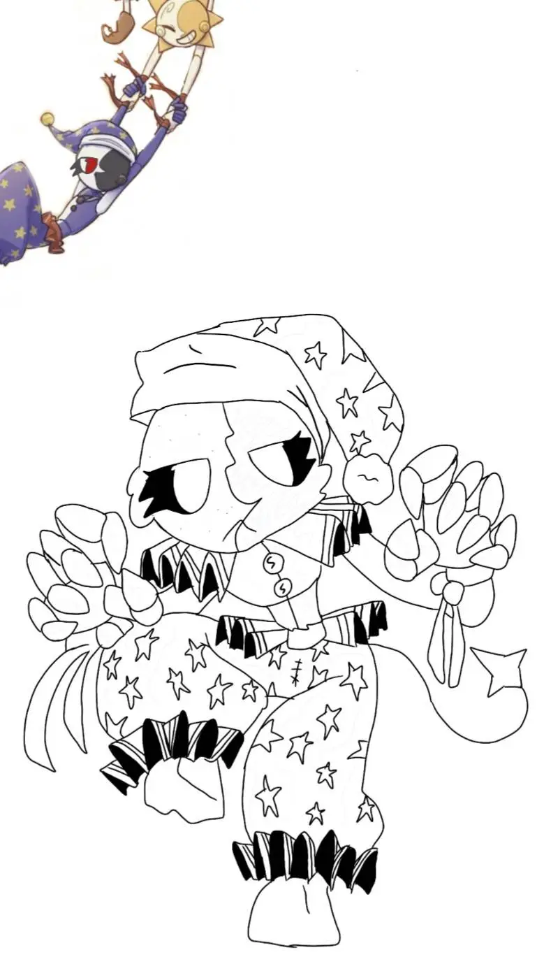 ai character: moon background